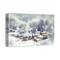 Winter Abstract Landscape Canvas Wall Art